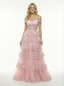 Pretty Ruffle Off Shoulder Lace A-Line Gown Formal Gala Event Prom Dress
