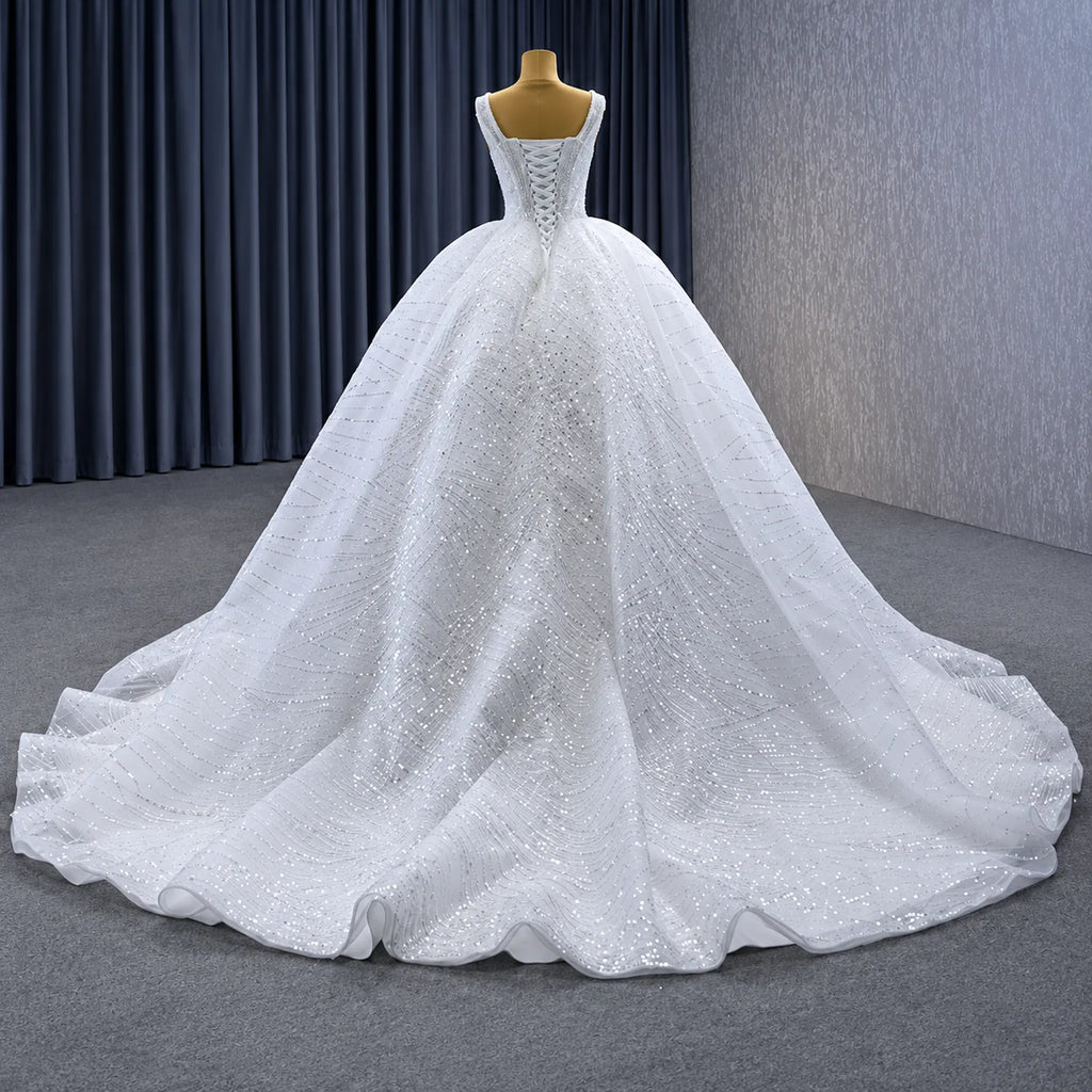 ChicSew Luxurious Sequin Ball Gown A-Line Wedding Dress