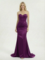 Elegant Strapless Satin Sweetheart Mermaid Boning  Formal Gown