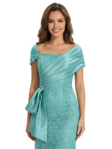 Chicsew Stunning Off Shoulder Sleeveless Lace Mermaid Mother Of The Bride Dress