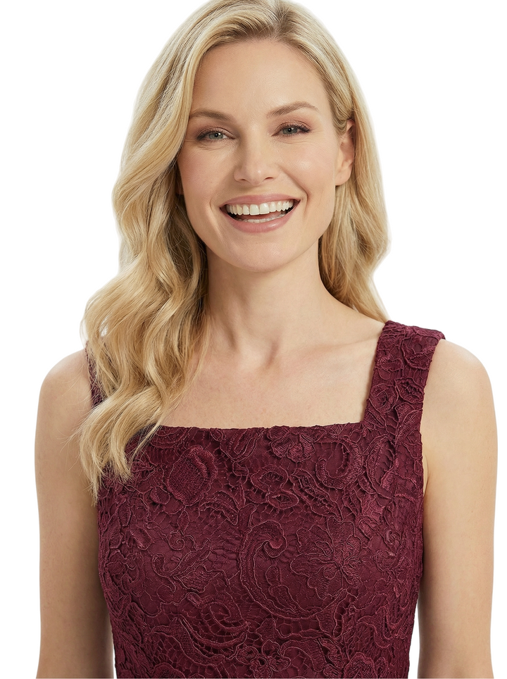 Classy Mother Of The Bride Pantsuit Lace Top Wide Leg Jumpsuit Wedding Guest