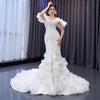 ChicSew Spaghetti Straps Luxurious Wedding Dress With 3D Flowers