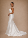 ChicSew Elegant Classy Satin Mermaid Floor-Length Wedding Dress