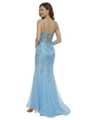 ChicSew Sexy Spaghetti Straps V-Neck Sleeveless Lace Mermaid Formal Prom Dresses