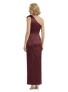 Fancy Mother of The Groom Dress Beautiful One Shoulder Beaded Satin Ruched Sheath Gown