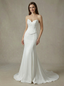 Mermaid Sweetheart Boning Maxi Long Satin Wedding Gowns Online