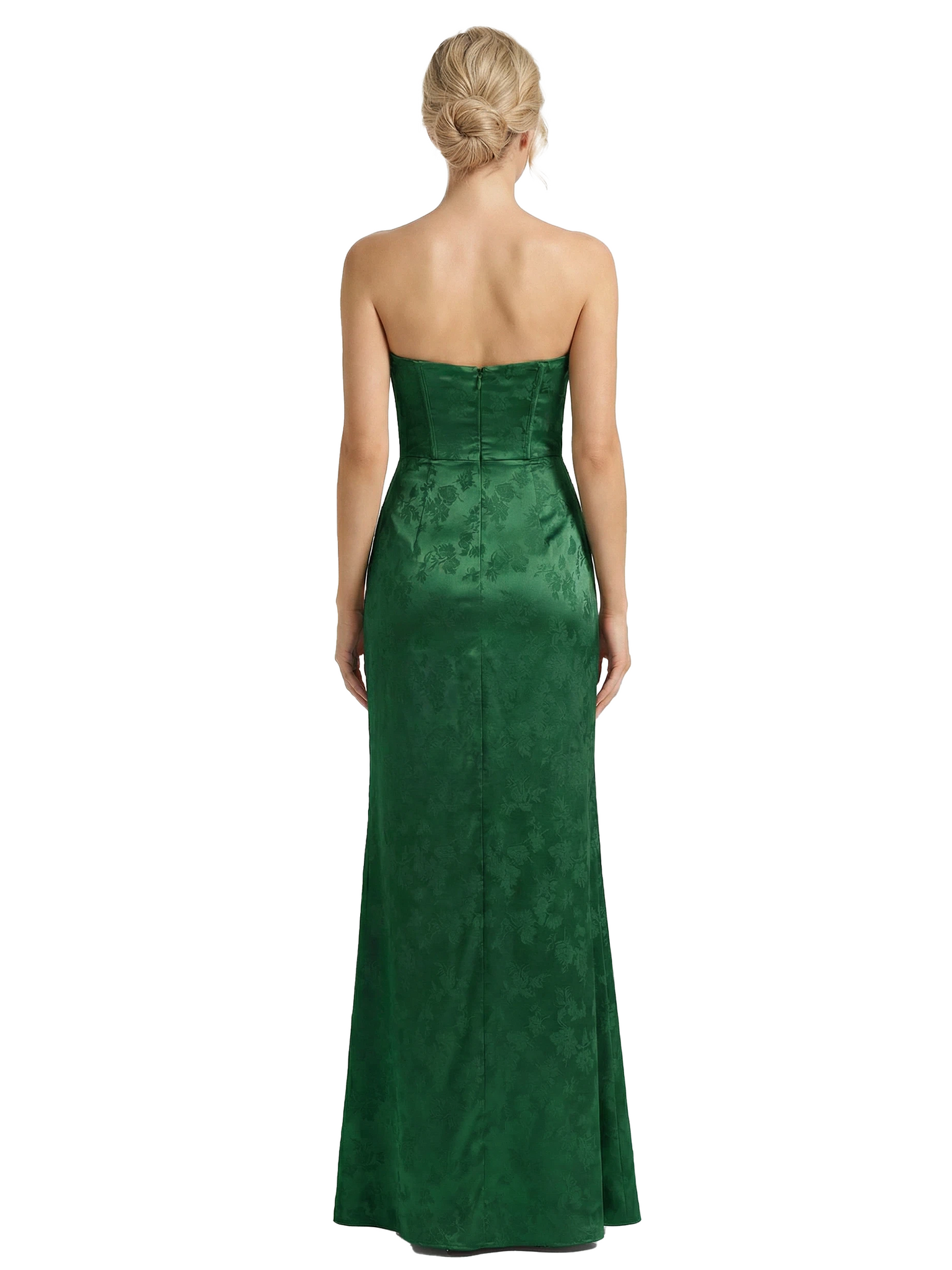 ChicSew Formal Dresses For Women Elegant Jacquard Satin Sweetheart Mermaid Long Formal Evening Dresses