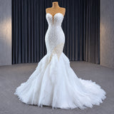 ChicSew Sweetheart Beaded Luxurious Mermaid Wedding Dress