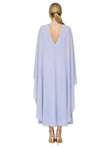 Chicsew Unique Cape Sleeves Illusion Chiffon A-Line Ankle-Length Mother Of The Groom Gown