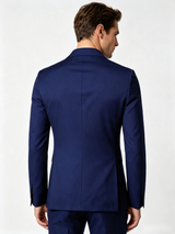 Classic 1 Piece Dark Navy Men's Suit with Regular Fit and Sophisticated Peak Lapel