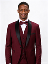 Color Blocking 1 Piece Men's Suit with Regular Fit and Sophisticated Peak Lapel