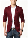Classic 1 Piece Mulberry Men's Suit with Regular Fit and Sophisticated Peak Lapel