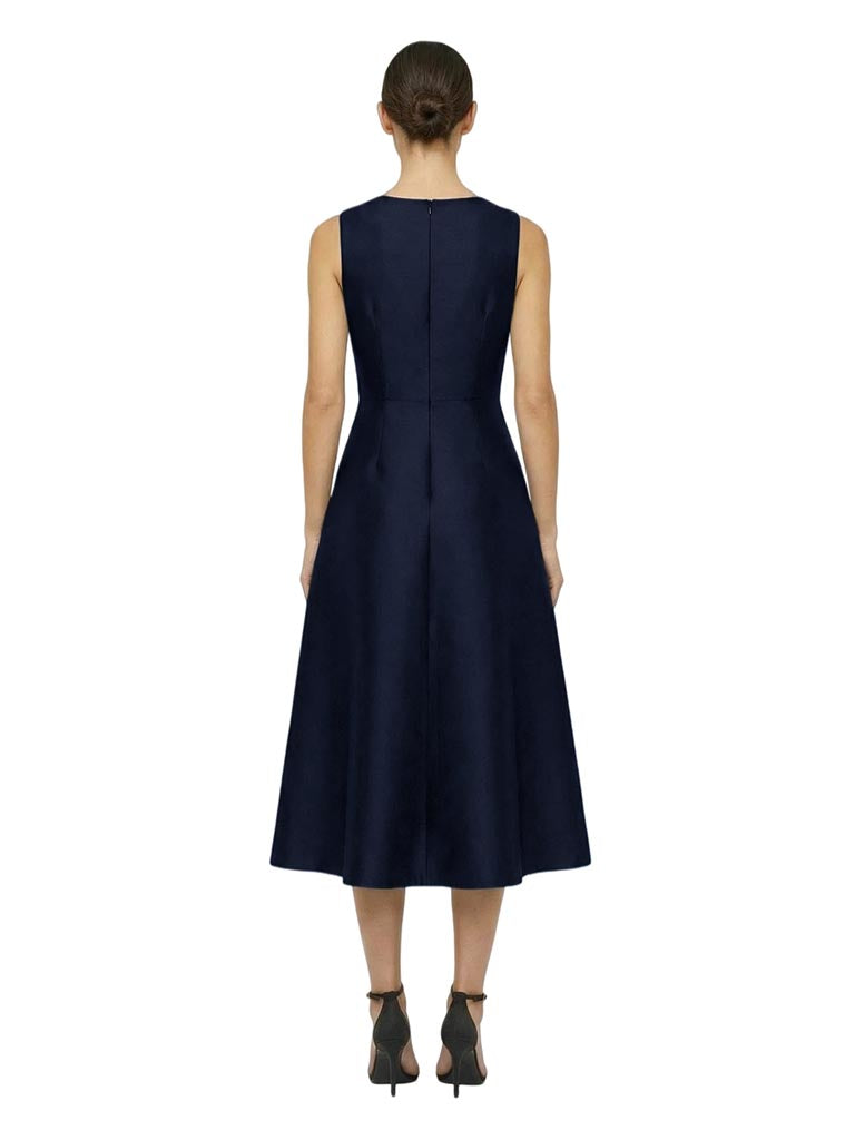 Elegant Jewel Flower Soft Satin A-line Short Mother of the Bride Dresses