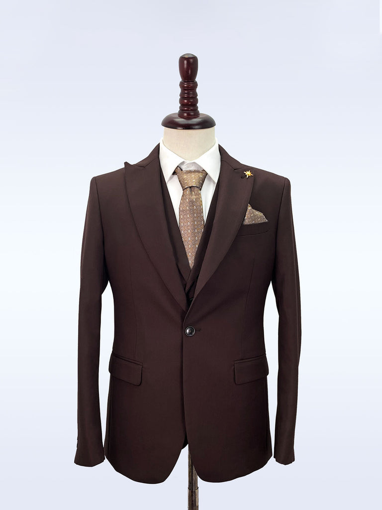 Chiocolate Casual Men's Suit Slim Fit Single Breasted 2 Piece Business Tuxedos CN513