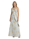 ChicSew Modern Jacquard Satin One Shoulder Floor-Length Mother Of The Groom Dresses