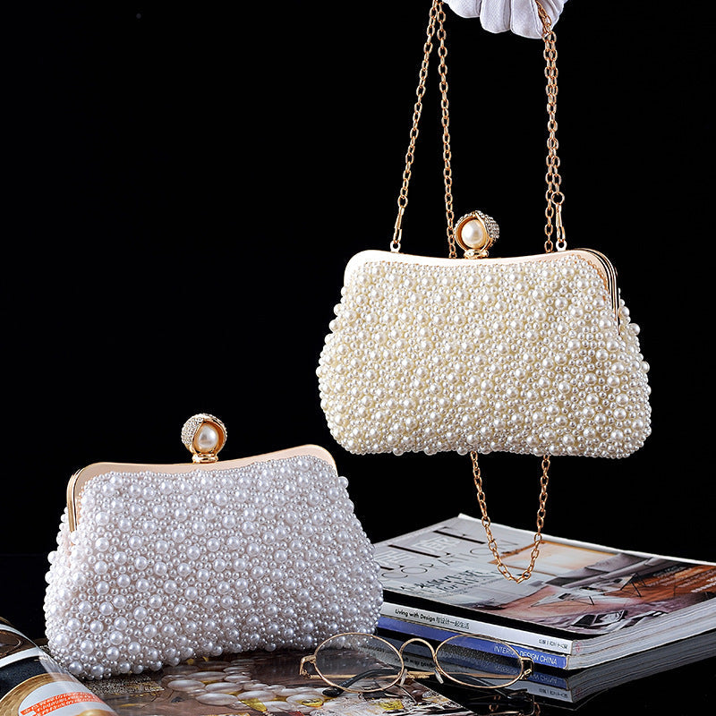 Pearl banquet bag dress bag crossbody small bag clutch handbag women's bag