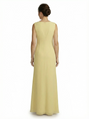 Chicsew Boat Neck Cap Sleeves Chiffon Sheath Mother Of The Bride Dresses With Applique