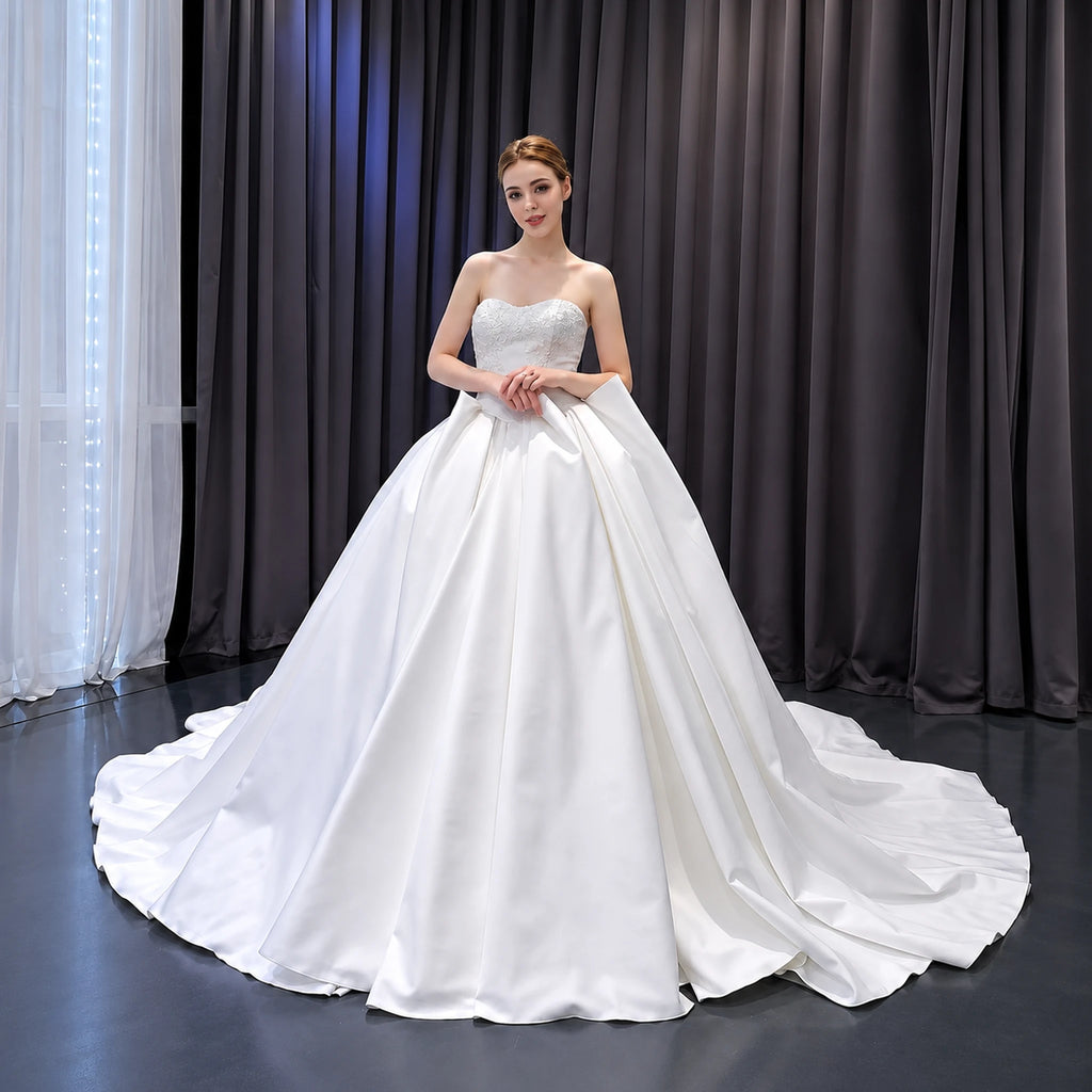 ChicSew Luxurious Strapless A-Line Wedding Dress
