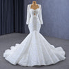 ChicSew Luxurious Beaded Tulle Mermaid Wedding Dress