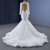 ChicSew Luxurious Beaded Tulle Mermaid Wedding Dress
