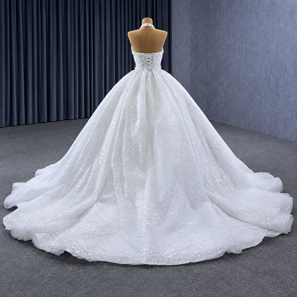 ChicSew Luxurious Beaded Ball Gown Wedding Dress