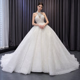 ChicSew Luxurious Beaded Ball Gown Wedding Dress
