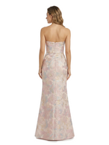 ChicSew Elegant Jacquard Satin Sweetheart Mermaid Side Slit Long Formal Evening Dresses