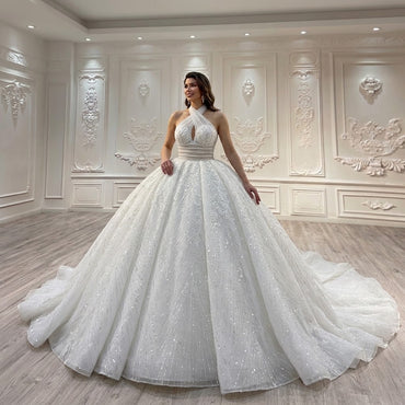 ChicSew Luxurious Beaded Ball Gown Wedding Dress