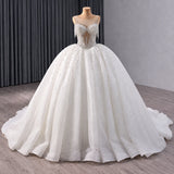 ChicSew Luxurious Beaded A-Line Wedding Dress