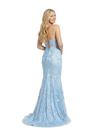 Elegant Sweetheart Sleeveless Lace Corset Satin Mermaid Party Prom Dress