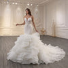 ChicSew Strapless V-Neck Beaded Ball Gown Wedding Dress
