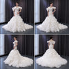 ChicSew Luxurious Lace Appliques Beaded Ball Gown Wedding Dress