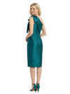 Chicsew Elegant One Shoulder Bow Knot Satin Sheath Mother Of The Bride Dress