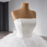 ChicSew Strapless Tulle Ball Gown Wedding Dress