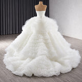ChicSew Strapless Tulle Ball Gown Wedding Dress