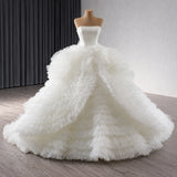 ChicSew Strapless Tulle Ball Gown Wedding Dress
