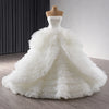 ChicSew Strapless Tulle Ball Gown Wedding Dress