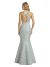 ChicSew Elegant Jacquard Satin One Shoulder Mermaid Long Formal Evening Dresses