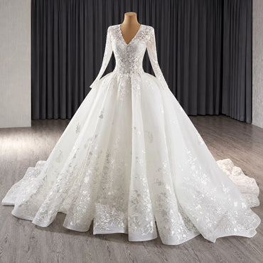 ChicSew Tulle Lace Appliques A-Line Wedding Dress