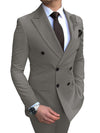 Grey Mens Slim Fit Suit Tuxedo 2-Piece Suits CN450