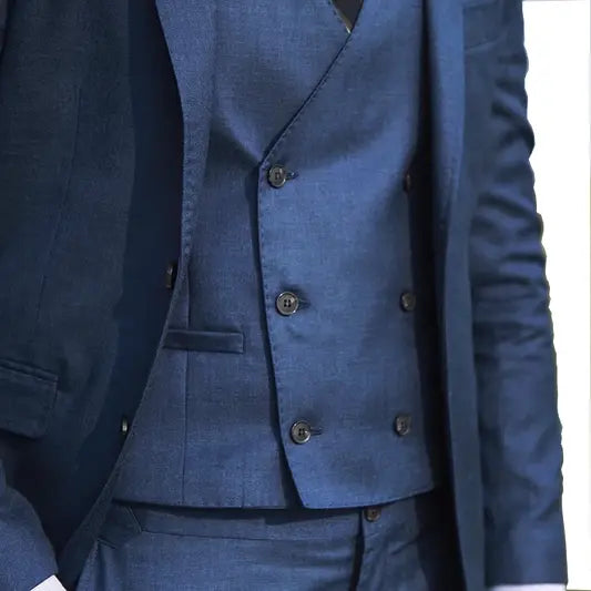 Casual Men's 3 Pieces Mens Suit Regular Fit Notch Lapel Tuxedos (Blazer+vest+Pants) CN434