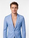 Classic 2 Piece Blue Men's Suit with Regular Fit and Sophisticated Peak Lapel