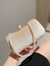 Evening clutch bag for women small party bag to match with dress hand-held pearl bag