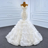 ChicSew Luxurious Spaghetti Straps Ball Gown Wedding Dress