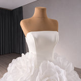 ChicSew Strapless Tulle Ball Gown Wedding Dress