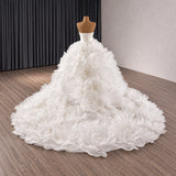 ChicSew Strapless Tulle Ball Gown Wedding Dress