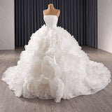 ChicSew Strapless Tulle Ball Gown Wedding Dress