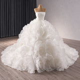 ChicSew Strapless Tulle Ball Gown Wedding Dress