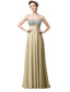 Popular Sweetheart Sequins A-line Floor-Length Long Bridesmaid Dresses In Stock