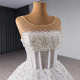 ChicSew Luxurious Tulle Beaded A-Line Wedding Dress